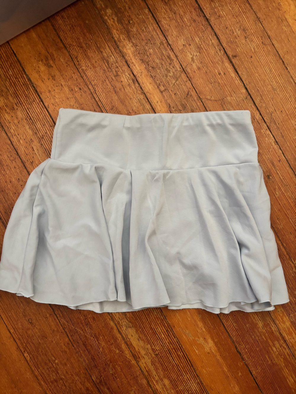 aerie Light Blue Pleated Mini Skirt